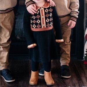 Janie and Jack Fall Floral Sweater Dress 18-24 Month